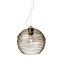 Besa Lighting Wave 10 Cord Pendant, Smoke, Satin Nickel Finish, 1x60W Incandescent 1KX-462702-SN - alternate 1